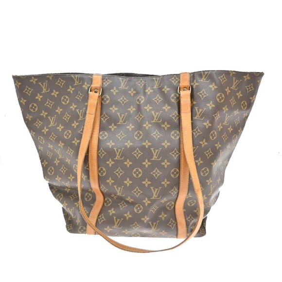 LOUIS VUITTON Sac Shopping GM Shoulder Tote Bag Monogram Leather - Picture 3 of 16